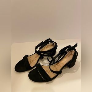 Sam Edelman strappy heel, Womens size 11, block heel, Suede.